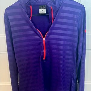 Nike Pro Dri-FIT Long Sleeve Zip Purple